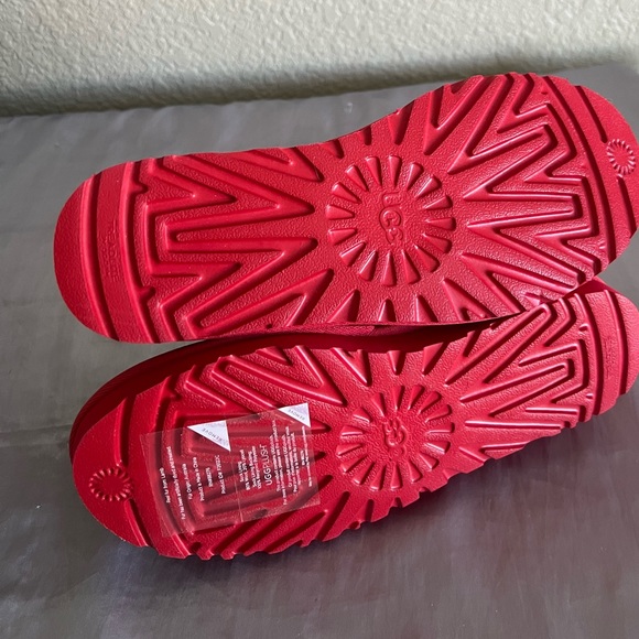 Ugg Ultra Mini Classic Boots Red Samba Size 7 New - Picture 6 of 14